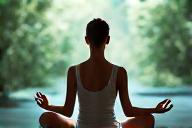 A serene person meditating, symbolizing mental health support.
