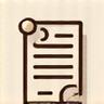 Icon representing a personalized document or plan being developed.